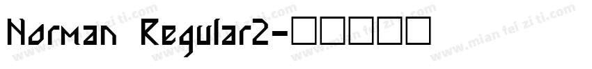 Norman Regular2字体转换